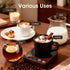 36W 9 Settings 0.5-9H MQFORU Retro Coffee Mug Warmer, Fast Heating with Temp & Timer, Auto Shut-Off & Memory Function
