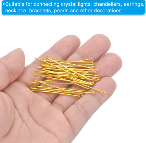 300 Pack 3mm 40mm PATIKIL Chandelier Connector Clip Pins, OD x L Chandelier Replacement Prism Aluminium Pins