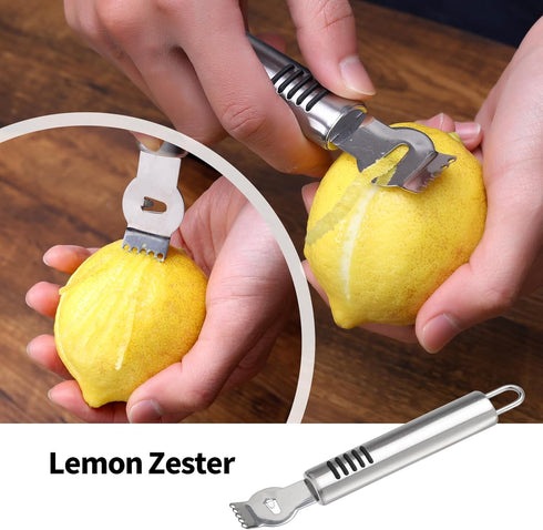 Stainless Steel Fruit Carving Knife Set, 5 Pack Vegetable Engraving Blades for Kitchen