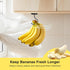 Counter, 1 Pack bussdis Banana Hook Under Cabinet - Adhesive Banana Hanger Under Metal Banana Holder Stand for Hanging