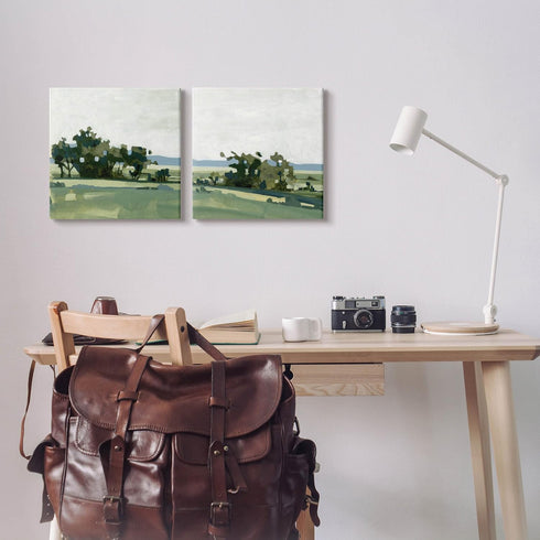 Stupell Industries 2pc Canvas Wall Art Set - Countryside Grassland Nature Landscape Design by Emma Caroline