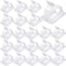 120 Pieces Outdoor Cable Clips, Adhesive Wire Holder Organizer for Christmas Fairy Lights, Medium, White