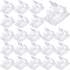 120 Pieces Outdoor Cable Clips, Adhesive Wire Holder Organizer for Christmas Fairy Lights, Medium, White
