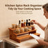 JinDoWin 3 (2, Cabinet Spice Organizer, Spice Organization for Cabinet, Tier Spice Rack Organizer for Cabinet