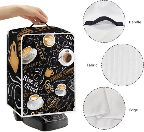 Small Kitchen Machine Cover for Coffee Maker, Mixers, Blenders, Dust Cover for Stand Mixer, Kitchen Appliance Covers