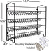 SWOMMOLY 32 386 Set, Countertop, Spice Rack Organizer with Empty Square Glass Spice Jars, White Spice Labels with Chalk