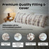 OMEO Winter Fluffy Full Body Pillow Memory Foam Pregnancy Pillow, Nursing Pillow for Side Sleepers, Weighted Body