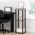 2-Pack, Furinno Simplistic End Table, French Oak/Black