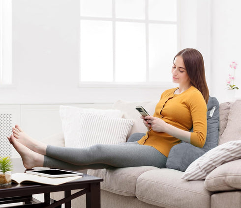 Nestl Reading Pillow for Kids & Teens with Shredded Memory Foam, Backrest Pillows for Reading, Watching, and Gaming