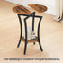 15.7", 2-Tier BF180BZ01 HOOBRO Round Side Table Sofa End Table, Small Storage Nightstand, for Small Spaces, Living Room