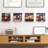 4 Pack 12" Album upsimples Vinyl Record Wall Mount Shelves, Vinyl Holder for Record Storage & Display, Clear Acrylic