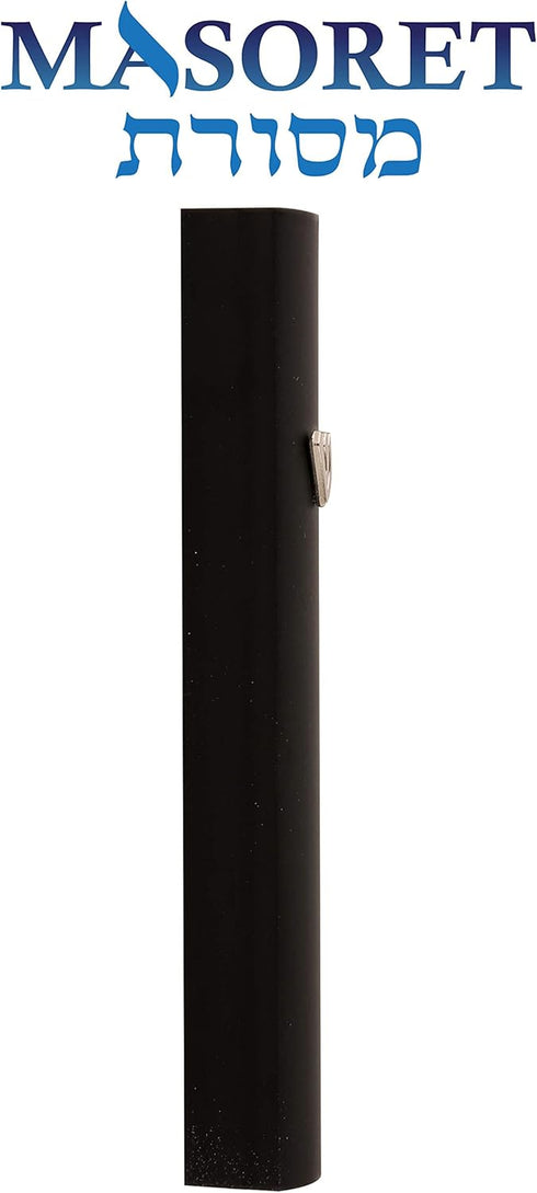 3-Piece Aluminum Door Mezuzah Cases, Special Profile, No Holes, 4-Inch Hebrew Parchment Scroll Holder