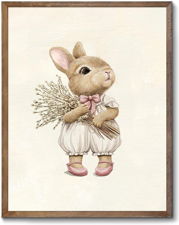 XOCUUI Pink Nursery Wall Decor Art Prints, Cute Baby Girl Room Decor,