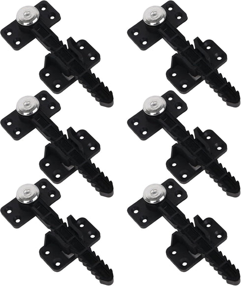 BQLZR 14x6cm Plastic Sectional Sofa Invisible Interlocking Connector Bracket with Hardware, Rotate 360 Degree (Pack of