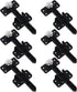 BQLZR 14x6cm Plastic Sectional Sofa Invisible Interlocking Connector Bracket with Hardware, Rotate 360 Degree (Pack of