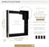 MCS Deep Floating Canvas Frame, Art Frames for Canvas Paintings, 12 x 12 Inch with Adhesive Fasteners and Hardware