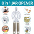 Multifunctional Jar Opener for Seniors, Stainless Steel Easy Twist Bottle Opener for Arthritis