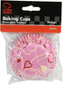 Chef Craft Paper Patterned Cupcake Liners, 50 count, Pink/White/Red by Chef Craft