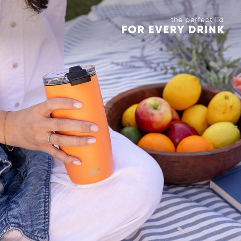 Simple Modern 20oz Travel Coffee Mug Tumbler with Flip Lid, Insulated Stainless Steel Cold Brew Cup, Voyager
