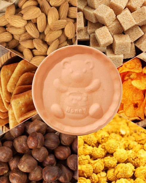 4 Pack vensovo Terracotta Brown Sugar Keeper - Brown Sugar Bear with Multiple Uses for Food Storage Containers