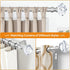 TONIAL Curtain Rods: 32 to 58 Inch Telescoping Decorative Drapery Rod with Acrylic Diamond Finial, Nickel Finish