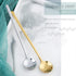 Stainless Steel Coffee Spoons, 6.7 Inch Stirring Spoons for Coffee, Tea, Dessert, Ice Cream (Round-Silver-4Pack)