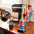 Coffee Syrup Rack for Coffee Bar Accessories, Organizer Holds 4 Bottles, Fits with Torani and Monin Syrup