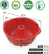 SILIVO 7 inch Silicone Buntz Cake Pans (2 Pack) - 6 Cup Nonstick Fluted Tube Pans for Baking Cake, Brownie, Monkey Bread