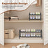 2-Tier Closet, KANAV Expandable Shoe Rack, Adjustable Shoe Organizer & Storage for Small Space Saving Shoe Rack