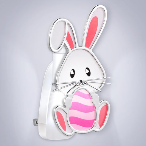 Wall Fragrance Plug in with Night Light, Compatible with Bath & Body Works WallFlower, Pink Easter Bunny