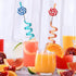 Candyland Party Supplies Drinking Plastic Straws, Reusable 24 for Kids Birthday Party Favors