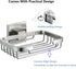 SEIDO 304 4.8" 3.2" Soap Dish for Shower Wall, Stainless Steel Bar Soap Holder for Bathroom & Kitchen, Brushed Nickel