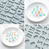Verdental Silicone Letter and Number Candy Molds Set of 2 Non-stick Chocolate Molds for Happy Birthday Cake Decorations