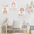 3 Fumete Pcs Boho Nursery Wall Art Decor, Be Brave, Dream Big, Stay Strong Rainbow Canvas Wall Art Poster for Boys