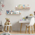 TUEGEGNS Set 2, 32 inches Nursery Book Shelves - Wall Mounted of Wooden Floating Bookshelves for Kids' Room and Study
