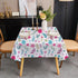 36 inch 2-4 Small Square Spring Tablecloth Floral Table Cloth for Seats Outdoor Patio Coffee Table Cute Wildflower