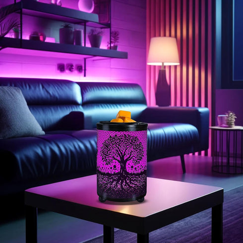 Leyoue Electric Wax Melt Warmer, PTC Heating Plate with 7 Colors LED Light for Home Office Gifts