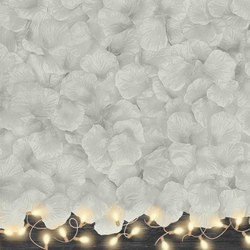 4500 Pack White Rose Petals, Artificial Flower Petals for Romantic Nights, Valentine's Day and Weddings