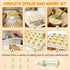 GXXWWSN 2-Layer 40 Deviled Egg Containers with Lid & Handle | Easter Gifts for Kids | Easter Deviled Egg Tray Carrier
