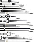 Mudder Black Clock Hands Replacement Kit - 14 Styles Non-Ticking Clock Movements, DIY Clock Parts