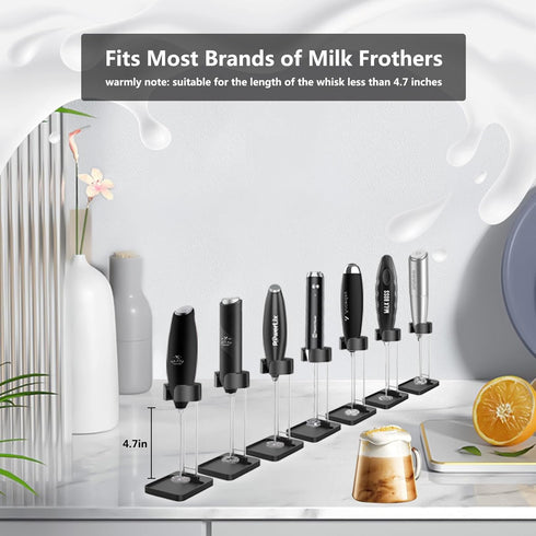DERGUAM Milk Frother Stand for Milk Frothers, Durable and Stable Stainless Steel Frother Stand, [Standing
