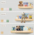 icnjdMopclean 24Inches-Floating 2 Pack, Nursery Book Shelves Shelves for Bedroom Kids, Scalloped Shelves for Wall