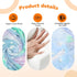 2-in-1 MeMoreCool Glowing Pastel Rainbow Kids Chair, Foldable Kids Couch and Kids Sofa for Playroom Nursery, Soft Foam