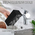 Electric Toothbrush Holder - 5 Slots Resin Organizer with Drain Hole for Bathroom Vanity, Matte Black Countertop Storage