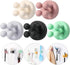 iBetterLife 4Pcs Silicone Toothbrush Holders, Multi-Function Waterproof Self Adhesive Wall Mounted Hooks