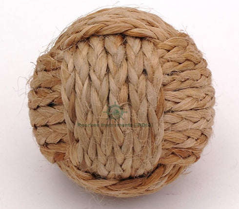 Roorkee Instruments 5pcs Rustic Nautical Decorative Spherical Natural Jute Rope Cotton Ball, Home Tabletop Décor