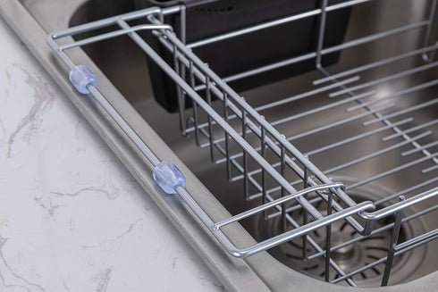 Premium Racks Expandable Over The Sink Dish Rack - Durable 304 Stainless Steel