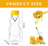 36 Transparent(240 Ml/ 8 oz) Thenshop Pcs Honey Bear Bottle,Plastic Honey Squeeze Bottle,Honeybear Squeeze Jars,Cute
