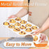 CAKETIME 12 Cups Silicone Muffin Pan, Metal Reinforced Frame Nonstick Cupcake Pan with Handle, BPA Free