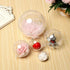20 Pack Clear Plastic Fillable Ornament Balls - Sweetfamily DIY Christmas Decorations, Transparent Ball Gifts for